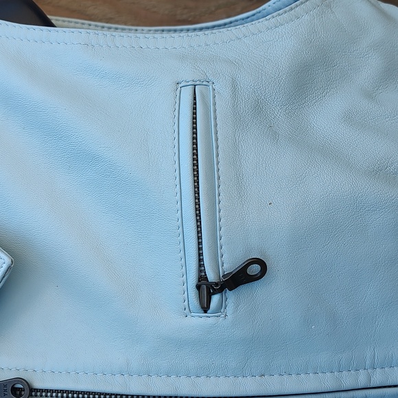 Serrano Leather Vintage Y2K Baby Blue Vest - Picture 3 of 8